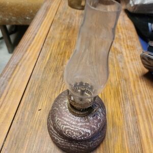 Vintage Brown Oil Lamp